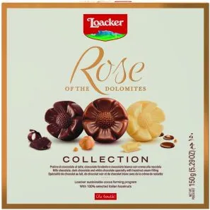 БОНБОНИЕРА ЛОАКЕР РОЗА АСОРТИ 150ГР/ LOACKER ROSE ASORTED 150GR