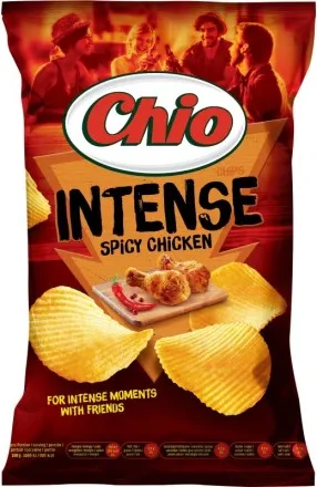 ЧИО ЧИПС ПИКАНТНО ПИЛЕ 135ГР/ CHII CHIPS SPICY CHICKEN 135GR