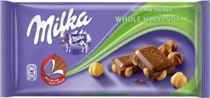 МИЛКА ЦЯЛ ЛЕШНИК 100ГР/ MILKA WHOLE HAZELNUT 100GR