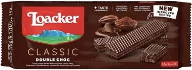 ЛОАКЕР ВАФЛИ ДВОЕН ШОКОЛАД 175ГР / LOAKER WAFER DOUBLE CHOC 175GR