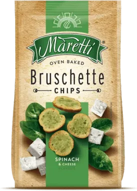 БРУСКЕТИ МАРЕТИ СПАНАК & СИРЕНЕ 70ГР / BRUSCHETTE MARETTI SPINACH & CHEESE 70GR