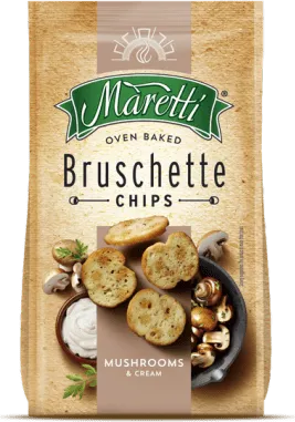БРУСКЕТИ МАРЕТИ ГЪБИ & СМЕТАНА 70ГР / BRUSCHETTE MARETTI MUSHROOMS & CREAM 70GR