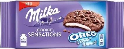 БИСКВИТИ МИЛКА КУКИС ОРЕО КРЕМ 156ГР/ BISCUITS MILKA COOKIES OREO CREAM 156GR