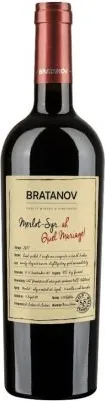 ВИНО БРАТАНОВ МЕРЛО & СИРА QUEL MARIAGE 0,75Л /  WINE BRATANOV MERLOT & SYRAH QUEL MARIAGE 0,75L