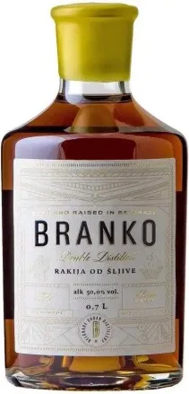 РАКИЯ СРЪБСКА БРАНКО ПРЕМИУМ СЛИВОВА 0,7Л / BRANDY  SERBIAN BRANKO PREMIUM PLUM 0,7L