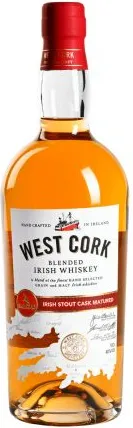 УИСКИ УЕСТ КОРК БЪРБЪН КАСК 0,7Л / WHISKEY WEST CORK BOURBON IRISH 0.7L