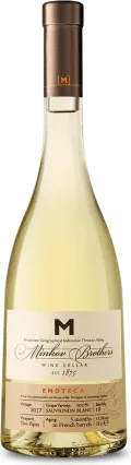 ВИНО ЕНОТЕКА СОВИНЬОН БЛАН 0.75Л/ WINE MINKOVI ENOTECA SAUVIGNON BLANC 0,75L