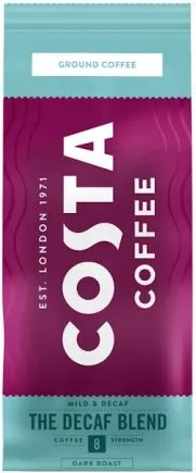 КАФЕ КОСТА МЛЯНО БЕЗ КОФЕИН 200ГР / COFFEE COSTA GRINDED CAFFEINE FREE 200GR