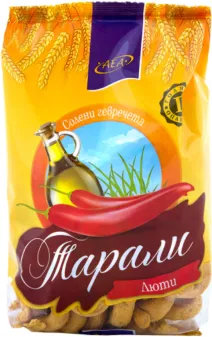 БИСКВИТИ СОЛЕНКИ ТАРАЛИ ЛЮТИ AEA 280ГР/ SALTED RINGS TARALI CHILI AEA 280GR