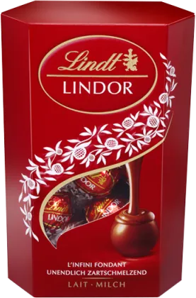 БОНБОНИ ЛИНД МИЛК КОРНЕТ 200ГР/ CANDIES LINDT MILK CORNET 200GR