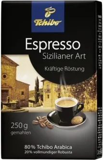 КАФЕ TCHIBO SIZILIANER ART ESPRESSO 250ГР/ COFEE TCHIBO SIZILIANER ART ESPRESSO 250GR