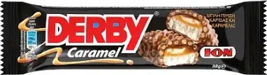 ДЕСЕРТ ДЕРБИ МЛЕЧЕН С КАРАМЕЛ И КОКОС 38ГР / DERBY DESSERT MILK WITH CARAMEL AND COCONUT 38GR