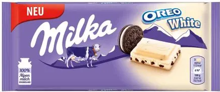 МИЛКА ОРЕО БЯЛ 100ГР/ MILKA OREO WHITE 100GR