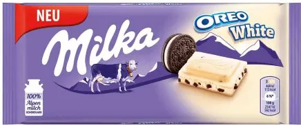 МИЛКА ОРЕО БЯЛ 100ГР/ MILKA OREO WHITE 100GR