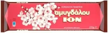 Ш-Д ЙОН МЛЕЧЕН С ЦЕЛИ БАДЕМИ 270ГР / MILK CHOCOLATE ION WHOLE ALMONDS 270GR