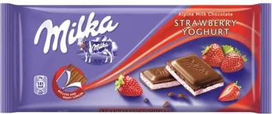 МИЛКА ЯГОДА 100ГР/ MILKA STRAWBERRY 100GR