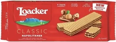 ЛОАКЕР ВАФЛИ НЕАПОЛИТАНЕР 175ГР / LOACKER WAFER NAPOLITANER 175GR