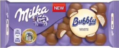 МИЛКА БАЛОНЧЕТА БЯЛА 100ГР/ MILKA BUBBLY WHITE 100GR