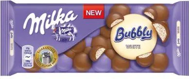 МИЛКА БАЛОНЧЕТА БЯЛА 100ГР/ MILKA BUBBLY WHITE 100GR