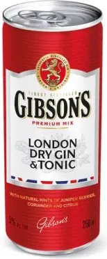 КОКТЕЙЛ ГИБСЪН ДЖИН И ТОНИК КЕН 250МЛ