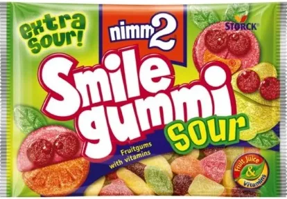 Бонбони Смайлгъми кисели 100 гр/ JELLYBONS SMILEGUMMI SOUR 100GR