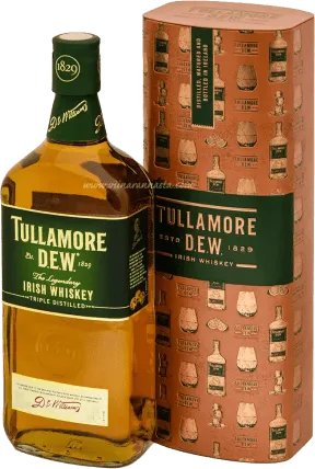 УИСКИ ТЮЛАМОР ДЮ METAЛНА КУТИЯ 0,7Л / WHISKEY TULLAMORE DEW METAL BOX 0,7L