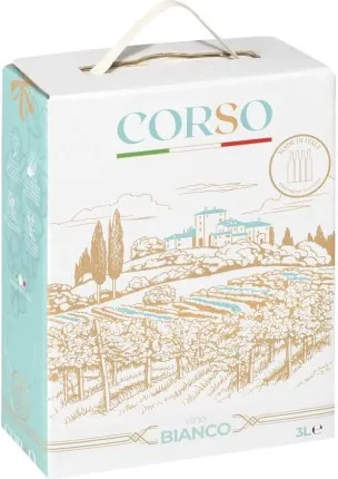 ВИНО КОРСО БЯЛО 3Л.