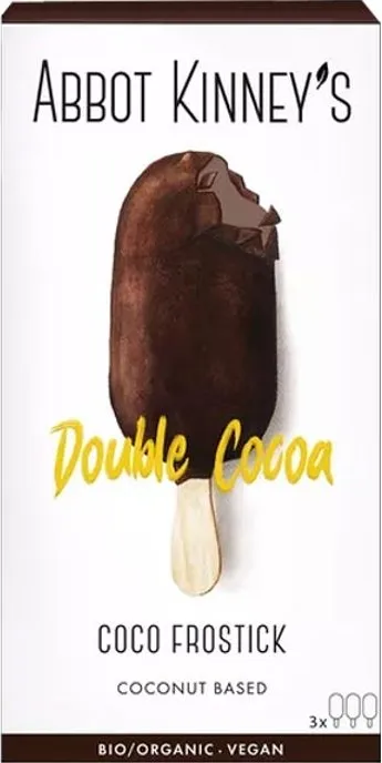 Био веган сладолед на клечка кокос с какао и шоколадова глазура 3x100мл