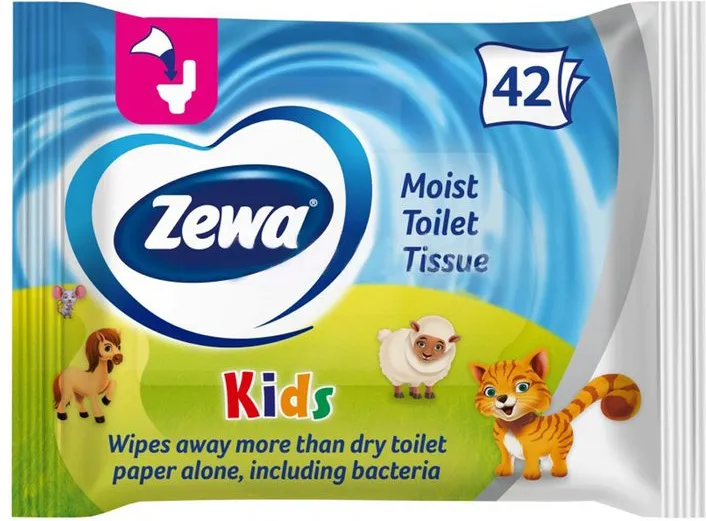 Влажна тоалетна хартия Zewa Kids 42 бр.
