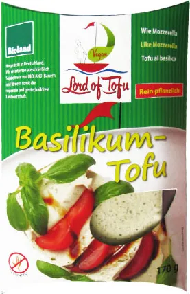 Био тофу с босилек и краставички 170г
