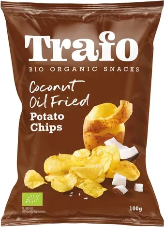 Био чипс изпържен в кокосово масло 100г