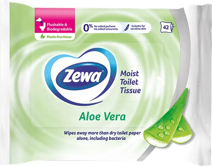 Влажна тоалетна хартия Zewa Aloe 42бр.