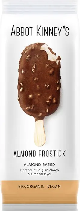 Био веган сладолед на клечка бадем с шоколадова глазура 100мл