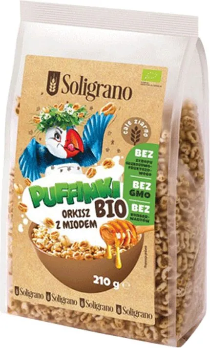 Био пукана спелта с глазура от мед 210г