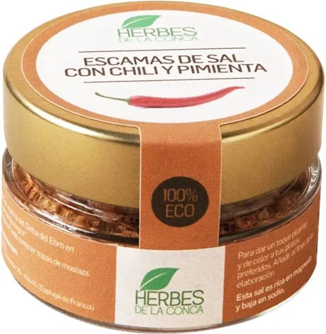 Морски кристали с пикантно чили и черен пипер 60г