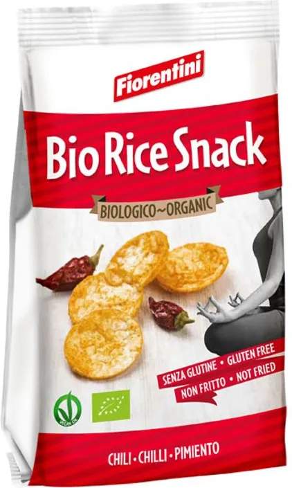 Био оризов снакс с чили 40г