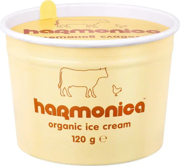 Био сметанов сладолед Хармоника 120г