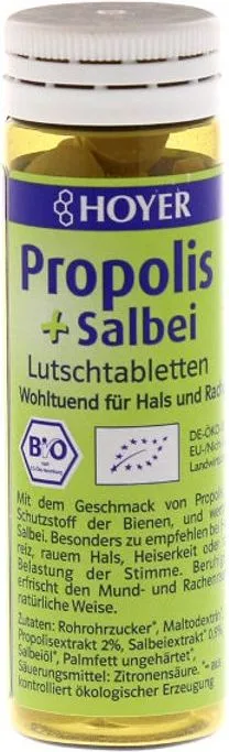 Био таблетки за смучене с прополис и градински чай 60 бр.