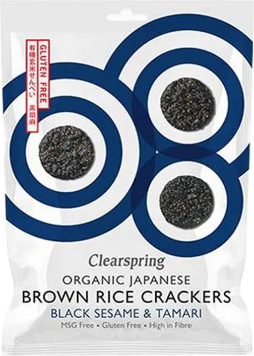 Био крекери от кафяв ориз и черен сусам 40г