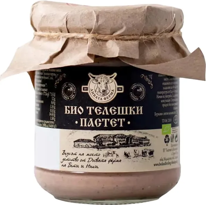Био телешки пастет 170г