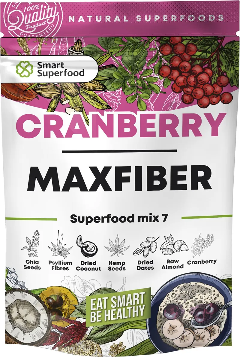 Superfood Cranberry Mix 7 Maxfiber 200г - 10 порции