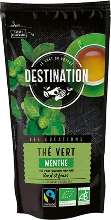 Био китайски зелен чай с мента 100г