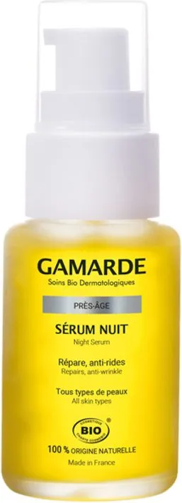 Органичен възстановяващ нощен серум за лице против бръчки 30мл