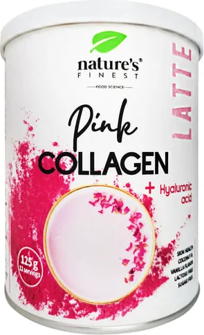 Розово лате с колаген и аромат ванилия на прах 125г