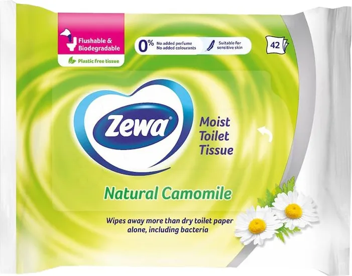 Влажна тоалетна хартия Zewa Camomile 42бр.