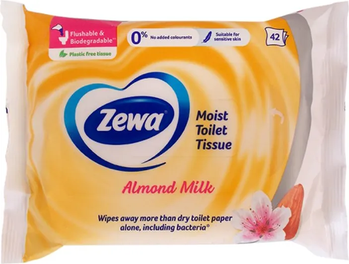Влажна тоалетна хартия Zewa Almond milk 42 бр.