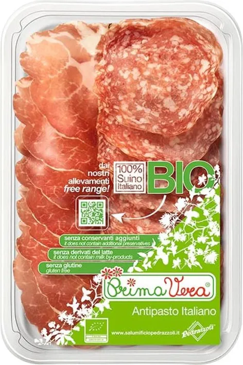 Био антипасто, копа и салам Милано 70г