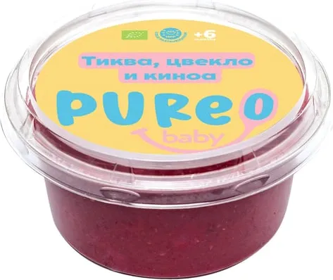 Био пюре от тиква, цвекло и киноа 160г