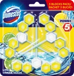 Domestos Power 5 тоалетно блокче Лимон 3X55 ГР