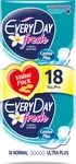 EveryDay Fresh Up Normal Economy Дамски превръзки 18 БР